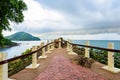 Beautiful Sea-view from Noen-nangphaya view point at Chanthaburi Royalty Free Stock Photo