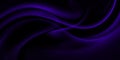 Sea Wave Abstract Violet Black Neon Pattern Moon Light Silk Wavy Dark Texture Night Beach Party Background Royalty Free Stock Photo