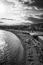 Beautiful seafront of Nice at the Cote D Azur - CITY OF NICE, FRANCE - JULY 10, 2020