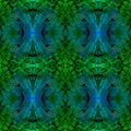 Beautiful seamless fascinated green and blue background made of