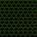 Beautiful Seamless Vector pattern of Snakes on black background Royalty Free Stock Photo