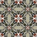 Beautiful seamless pattern. decorative elements vector illustration Royalty Free Stock Photo