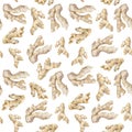 Watercolor ginger pattern