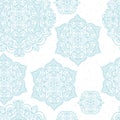 Beautiful seamless pattern with lace snowflakes Royalty Free Stock Photo