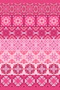 Beautiful seamless pattern with ornamental stripes in pink colors. Vector design. Ceramic tiles. Tapestry. Print for fabric