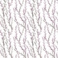 Beautiful seamless pattern in pencil style