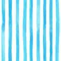 Beautiful seamless pattern with vertical blue watercolor stripes. hand painted brush strokes, striped background. Vector Royalty Free Stock Photo