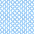 Beautiful seamless pattern with watercolor blue archs. Stock illustration.