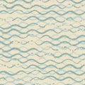 Beautiful seamless pattern with wavy brush strokes. vintage monochrome background. Ornamental print for t-shirts. Ornament for wra