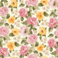 Beautiful Seamless peony pattern