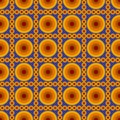 beautiful seamless round color gradation pattern