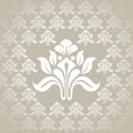 Beautiful seamless silver wallpaper