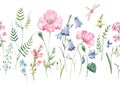 Watercolor Floral Vector Pattern