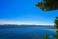 Beautiful seascape in Adriatic with the Zlatni rat beach view Royalty Free Stock Photo