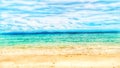 Seascape with blue sky ,nature background concept