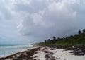 Beautiful seascape. The Caribbean, Tulum in Quintana Roo, Mexico.