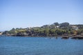 Beautiful seascape with cliff and rocks captured in Llanes, Spain