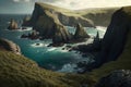 Beautiful seascape with cliffs on the west coast of Ireland