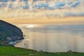 Beautiful seascape of the coast of Gargano, Puglia, Italy, at sunrise