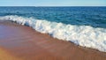 Beautiful seascape mediterranean coast with sandy beach Royalty Free Stock Photo