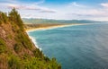 Oregon West coast, United States top view. Ocean landscape at Neahkahnie South viewpoint Natural Area Pacific Northwest Royalty Free Stock Photo