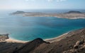 View from Mirador de Nahum on La Graciosa, Canary Islands Royalty Free Stock Photo