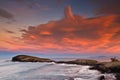 Beautiful seascape sunset Royalty Free Stock Photo