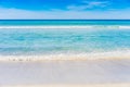 Beautiful seascape of tropical sand beach Royalty Free Stock Photo