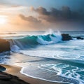 Beautiful seascape view - ai generated image