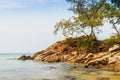 Beautiful seascape view of Naiyang beach, the wonderful beach ne Royalty Free Stock Photo