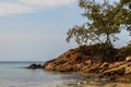 Beautiful seascape view of Naiyang beach, the wonderful beach ne Royalty Free Stock Photo
