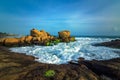 Beautiful seashore view near Kanyakumari, Tamilnadu, South India