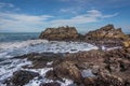 The beautiful seaside rocks at Kung Wiman, Thailand.