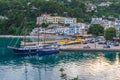 The beautiful seaside town of Patitiri, in Alonissos island, Greece