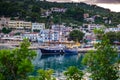 The beautiful seaside town of Patitiri, in Alonissos island, Greece