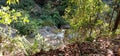 Beautiful secenery water through rocks