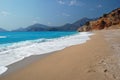 Beautiful secluded beach in Oludeniz, Turkey