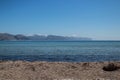 View from port de pollenÃÂ§a mallorca. Beach in Mallorca Royalty Free Stock Photo
