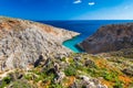 Beautiful Seitan limania beach on Crete, Greece Royalty Free Stock Photo