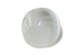 Beautiful selenite sphere mineral on white background