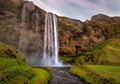 Beautiful Seljalandsfoss waterfall in Iceland Royalty Free Stock Photo