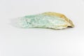 Beautiful semiprecious stone Talcum on a white background Royalty Free Stock Photo