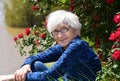 Beautiful Senior Enjoys the Ouachita River in Camden