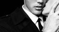 Beautiful sensual impassioned couple. office love story