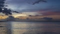 Beautiful serene sunset over the ocean. Royalty Free Stock Photo