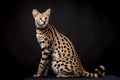 Beautiful serval, Leptailurus serval Royalty Free Stock Photo