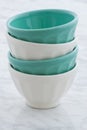 Beautiful set of bowls Royalty Free Stock Photo