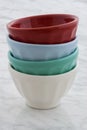 Beautiful set of bowls Royalty Free Stock Photo