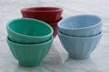 Beautiful set of bowls Royalty Free Stock Photo