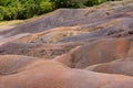 The beautiful Seven Colored Earth (Terres des Sept Couleurs), Chamarel, Island Mauritius, Indian Ocean, Africa Royalty Free Stock Photo